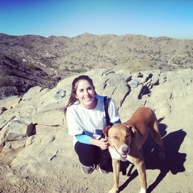 Some weird ladies asked us to take their pic, so then Sunny & I wanted one too.  (She of course just wanted to have the people pet her, which is why she is walking toward them in the pic.)