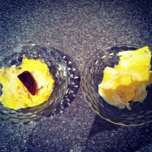 She obviously still insisted on trying my eggs too because they apparently looked SO much different & yummier than her's! ;)