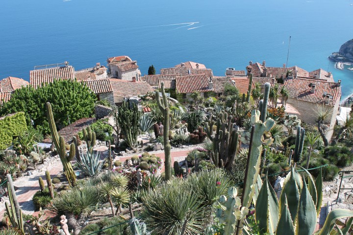 The Jardin Exotique is at the very top of Eze, so this is the main part of the village below.
