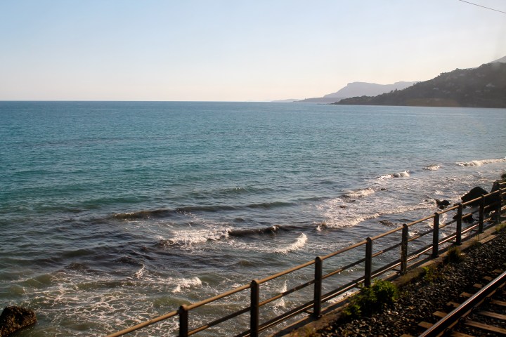 It was so cool how close the train was to the water!