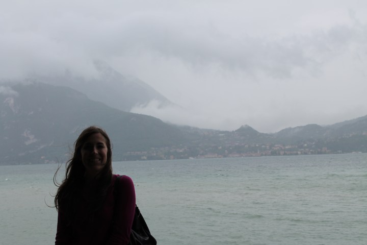 Even my camera was annoyed with the weather and not wanting to cooperate for pictures!  Normally this is a stunning view behind me of another village, Bellagio, across the lake and set into the hills.  Just try to imagine that....