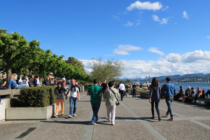 Strolling the promenade!
