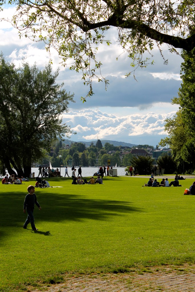 Every one was out and about! Lots of people were playing soccer too.