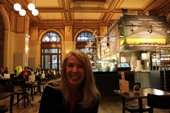 When all else fails and you're served blended then molded "meatloaf" for dinner...just laugh?