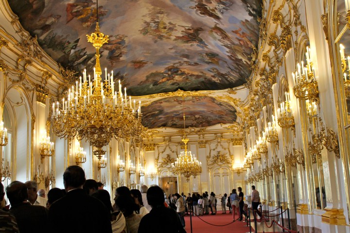 You weren't supposed to take pictures inside of the palace but shh-- of course I did :) This is the main ballroom.