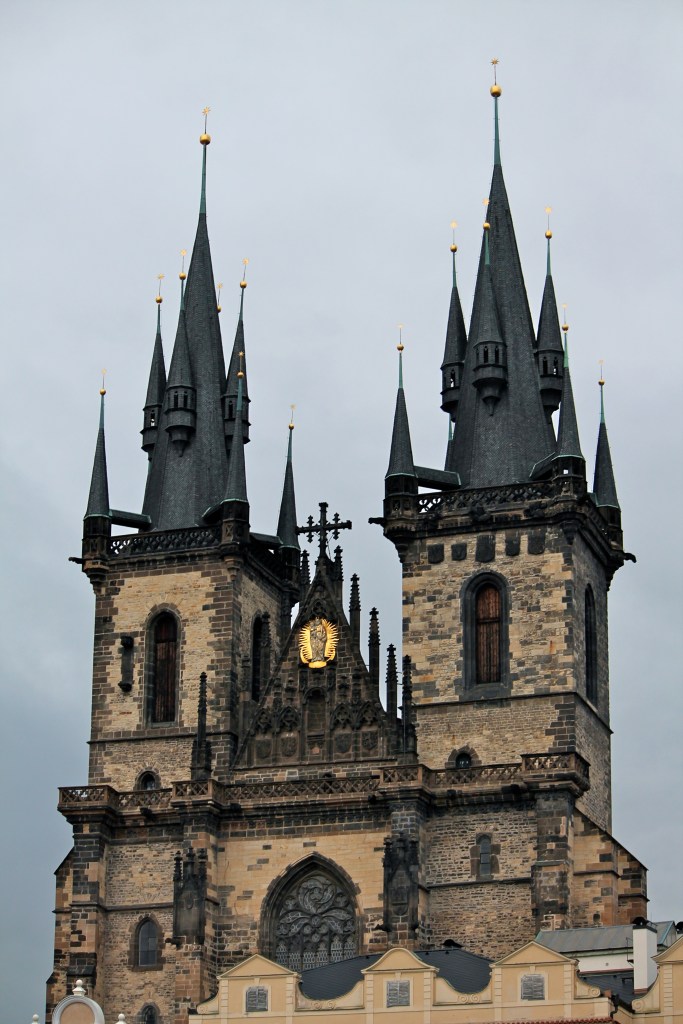 The Old Town Cathedral being lit up by the sunset!