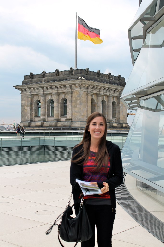 On top of the roof, about to enter the dome!