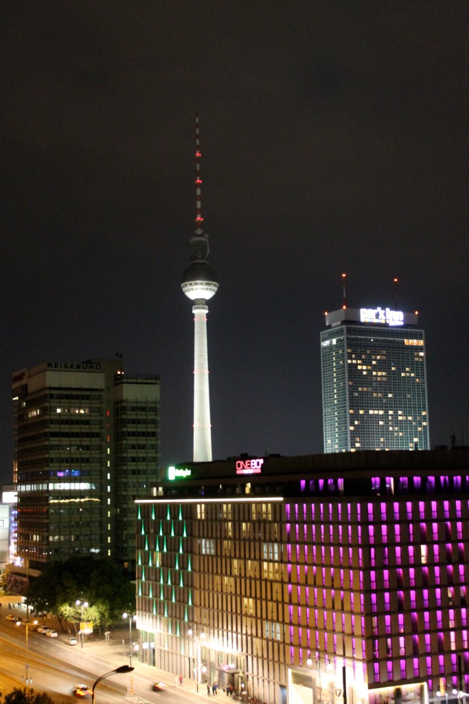 TV Tower "Alex" & Alexanderplatz area at night